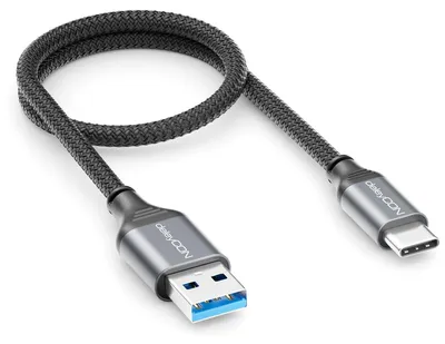 Produktbild von deleyCON 0,5m USB-A auf USB-C Ladekabel Datenkabel USB 2.0