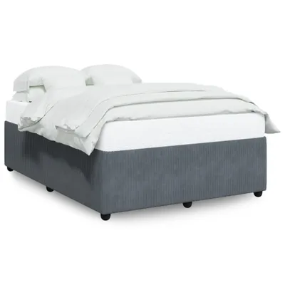 Immagine prodotto di vidaXL Struttura letto senza materasso grigio scuro 140x190 cm velluto