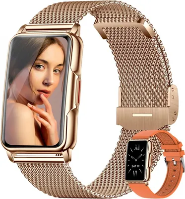 Produktbild von Kesasohe Smartwatch Damen 1.47″ Fitnessuhr mit 124 Sportmodi Schlafmonitor Herzfrequenz SpO2 Benachrichtigungen IP68 Wasserdicht 25 Tage Standby
