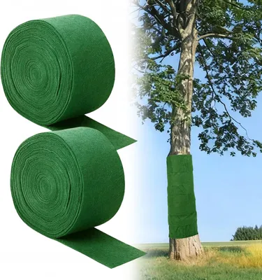 Obrázok produktu pre Ochranná fólia na stromy 17 m x 12 cm, 2 rolky, pre rastliny, ochrana proti mrazu, zelená