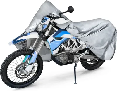 Produktbild von Motorrad Abdeckplane All Weather XL, 100% wasserdichte Outdoor Motorrad Plane, Motorrad Plane Ganz-Jahres-Schutz, Abdeckplane Motorrad, Motorrad Zubehör Plane silber 255x110x135 cm