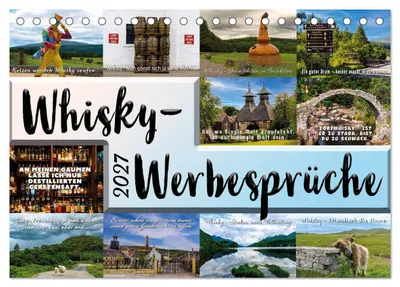 Produktbild von Whisky-Werbesprüche (Tischkalender 2027 DIN A5 quer), CALVENDO Monatskalender
