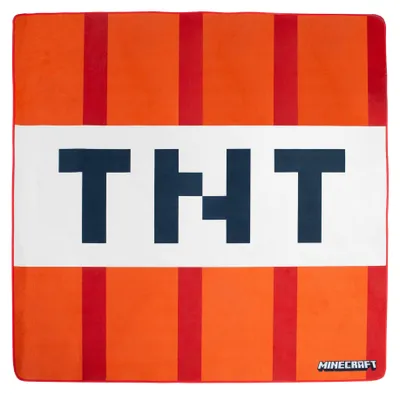 Produktbild von roba Teppich 'Minecraft' TNT - 120 x 120 cm - Rot \ Weiß