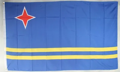 Zdjęcie produktu dla Jumadas - Flaga Aruby - 90 x 150 cm - Flaga Aruby
