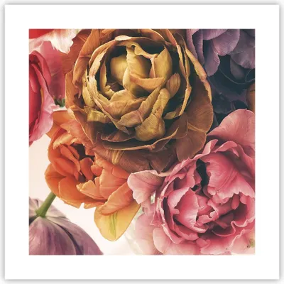 Produktbild von Poster - Poster ohne Rahmen - Blumenstrauß Blumen Braut - 40x40 cm - Wand Bild - Wanddeko - Wandbilder - Kunstposter - Wandposter - Bilder - Kunstdruck - Wanddekoration - Wandbild - P2XAC40x40-5025