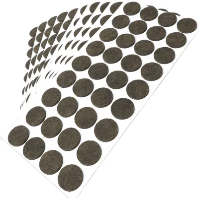 Produktbild von Adsamm® | 360 x selbstklebende Filzgleiter / Braun / Ø 24 mm / rund / Möbelgleiter aus Filz mit 3.5 mm Stärke
