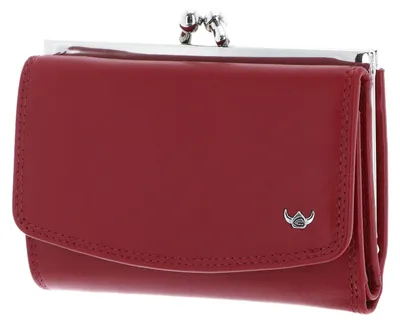 Productafbeelding van Golden Head Leer portemonnee Polo RFID Protect Bügelbörse 2255 Rot donkerrood