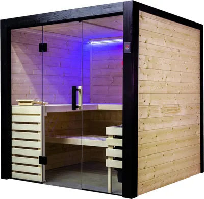 Produktbild von Harvia Family Large Saunakabine Massivholzsauna aus Fichte 196x189x204 cm