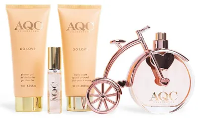 Obrázek produktu pro Aqc | Elegantní dárková sada pro ženy Go Love - Orange - 4 ks - Parfémovaná voda - Dámský parfém