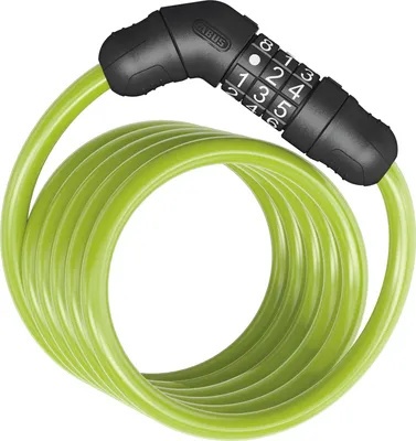 Immagine prodotto di ABUS Star 4508C/150 - Serratura a combinazione con cavo a spirale di 8 mm di spessore - Livello di sicurezza ABUS 2 - Verde