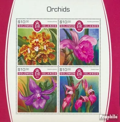 Produktbild von Briefmarken Salomoninseln 2017 Mi 4757-4760 Kleinbogen (kompl. Ausg.) postfrisch Orchideen