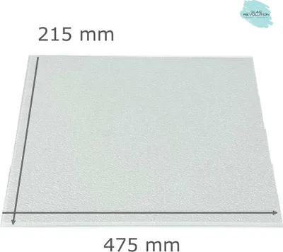 Produktbild von Kühlschrank Einlegeboden - Ornament504 - 4 mm - eckige Ecken - 475 mm x 215 mm - (116,62 EUR / qm - Mindestbfl. 0,25 qm - Kantenb 5,35 EUR / lfm.)
