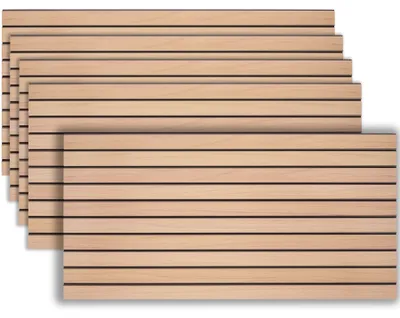 Produktbild von 3D-Wandpaneele Holzoptik 100 x 50 x 2,5 cm, 2,5 m² Abdeckungsfläche, flexibel zuschneidbar