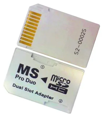 Produktbild von ProDuo auf Micro SD(HC) Adapter - Dual Socket f. PSP