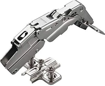 Produktbild von 2 x Salice Topfband 155° Serie 200 Bohrbild T52 Innenanschlag inkl. Kreuz-Montageplatte Höhe 6 mm mit vormontierten Euroschrauben und Langlochverstellung Topfscharnier von SOTECH