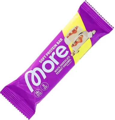 Produktbild von More Soft Protein Bar White Chocolate Peanut Caramel 50g
