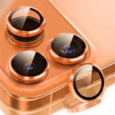 Obrázek produktu pro Ochranné sklo na fotoaparát pro Apple iPhone 18 Pro Max, 9H, oranžová barva
