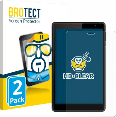 Produktbild von 2x Für Logicom Tab 80 8" Schutzfolie BROTECT Displayschutz Display Schutz Folie Klar Transparent
