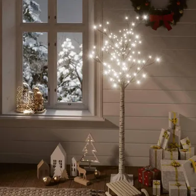 Image de Maison Exclusive - Sapin de Noël avec 156 LED, 1,5 m, lumière blanche froide, pour intérieur et extérieur