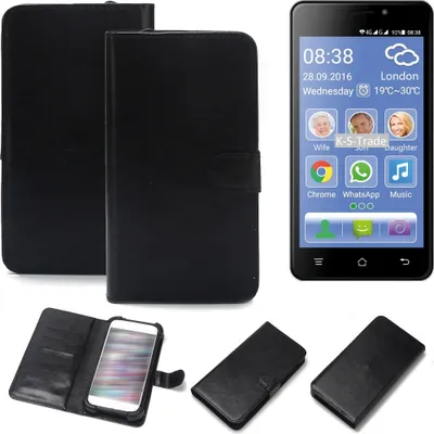 Produktbild von K-S-Trade Handyhülle Schutzhülle kompatibel mit Switel eSmart M2 Handy Schutz Hülle Handyhülle Bumper schwarz 1x
