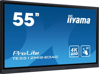 Produktbild von iiyama TE5512MIS-B3AG, Kiosk-Design, 139,7 cm (55"), LCD, 3840 x 2160 Pixel, WLAN, 24/7