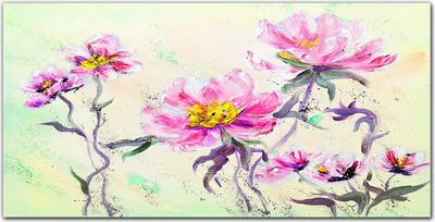 Produktbild von Coloray Bild aus Leinwand 100x50 Leinwand Dekoration - Blumen