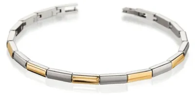 Produktbild von Boccia Damen Armband 0387-02 Titan bicolor goldplattiert