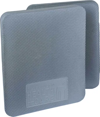 Two grey balance pads are shown from a slightly elevated angle against a white background.