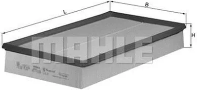 Produktbild von Luftfilter MAHLE LX 637 für VOLVO S80 I (184) Filtereinsatz