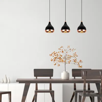 Immagine prodotto di Opviq, Yıldo- Yıldo OPV, nero, rame, lampadario, 65 x 14 x 31-111 cm, corpo in metallo