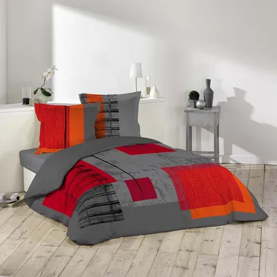 Produktbild von 3tlg. Bettwäsche 240x220 Baumwolle Übergröße Bettdecke Kissen Bettbezug
