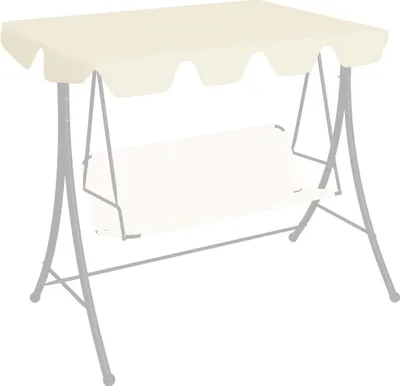 Produktbild von "2026 MODERNE"Ersatzdach Wasserdicht für Hollywoodschaukel Creme 150/130x105/70cm NEU638581 - Pavillons & Partyzelte