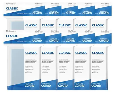 Produktbild von 1000 Ultimate Guard Card Sleeves Schutzhüllen Sleeves (66x93mm)
