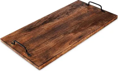 Immagine prodotto di Tagliere in legno esotico di mango dal design invecchiato unico