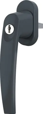 Produktbild von Fenstergriff Alu abschliessbar Kinderschutz Fensterklinke Anthrazit RAL7016
