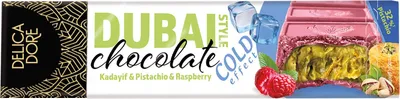 Produktbild von DELICADORE Dubai Schokolade mit Pistazien & Himbeeren