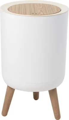 Image de Poubelle 7l blanc/bois - Kitchen Move - BAT-979699-002 - malmo