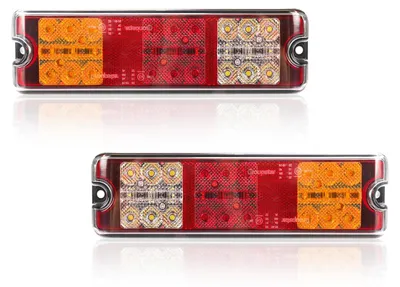 Productafbeelding van Set van 2 led-achterlichten voor aanhangers, 12 V/24 V, waterdicht
