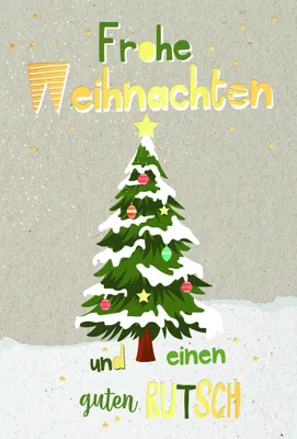 Produktbild von Weihnachten Grußkarte - Glückwunschkarte mit Umschlag