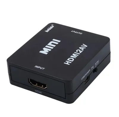 Produktbild von HDMI auf AV Cinch Adapter Konverter HDMI CVBS Cinch Signal Konvertierer NEU