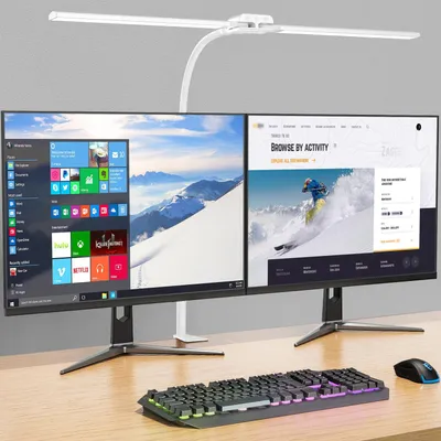 Obrázok produktu pre KableRika Dvojitá LED stolná lampa so svorkou
