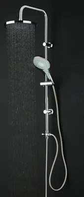 Produktbild von Regendusche Duschsystem Silber – mit Handbrause für Dusche