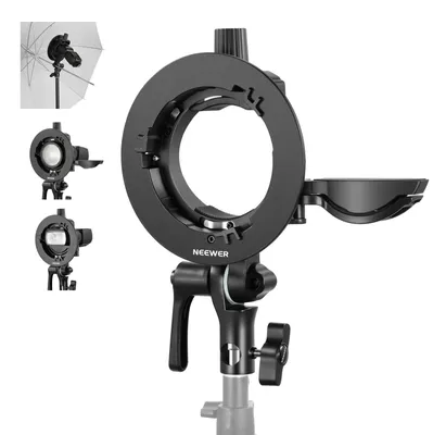 Obrázok produktu pre Držiak NEEWER CRB1 typu "S" s montážnym systémom Bowens a otvorom na difúzor. Kompatibilný s modelmi Z2PRO, Z3R, Q120, Q