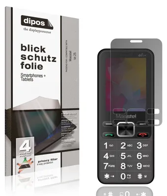 Produktbild von Blickschutzfolie für Masstel Izi 25 matt Schutzfolie Folie Display Schutz dipos