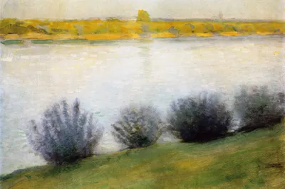 Zdjęcie produktu dla August Macke Art Print Obraz - Na Renie w pobliżu Hersel, 1908 (80 x 120 cm)