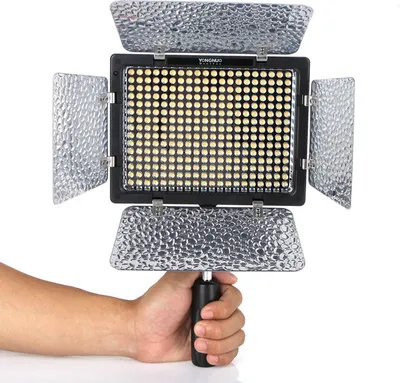 Produktbild von YongNuo YN-300 II LED Kamera Video leicht einstellbare Farbtemperatur 3200k - 5500k fuer Canon-Nikon DSLR-Kamera mit IR-Fernbedienung