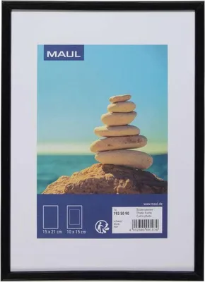 Produktbild von MAUL Bilderrahmen MAULart Kunststoff 15 x 21 cm, ca. A5 schwarz