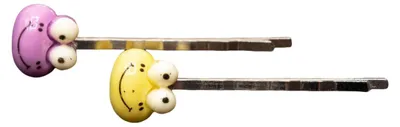 Produktbild von Froschkopf Haarspangen Miniblings Haarklammer Frosch Frösche Teich bunt