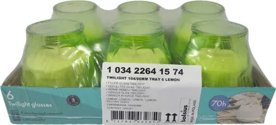 Productafbeelding van Windlicht Twilight, groen, set van 6