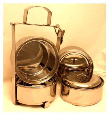 Produktbild von Isolierter Thermo-Essenträger - 14 cm - 4 Fächer